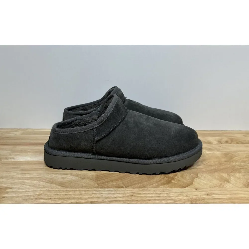 UGG Classic Slipper Shoes Women's Size 11 Plush Gray Grey Suede 1108193 Mini